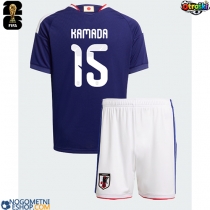 Otroški Nogometni dresi Japonska Daichi Kamada #15 Domači SP 2026 Kratek Rokav (+ Kratke hlače)